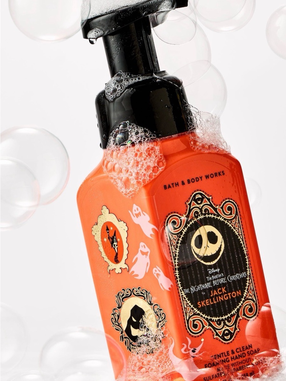 Bath & Body Works Orange Jack Skellington Foaming Hand Soap